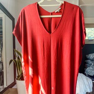 LILLA P V-Neck Short-Sleeved Dress